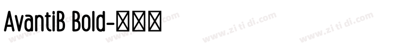 AvantiB Bold字体转换